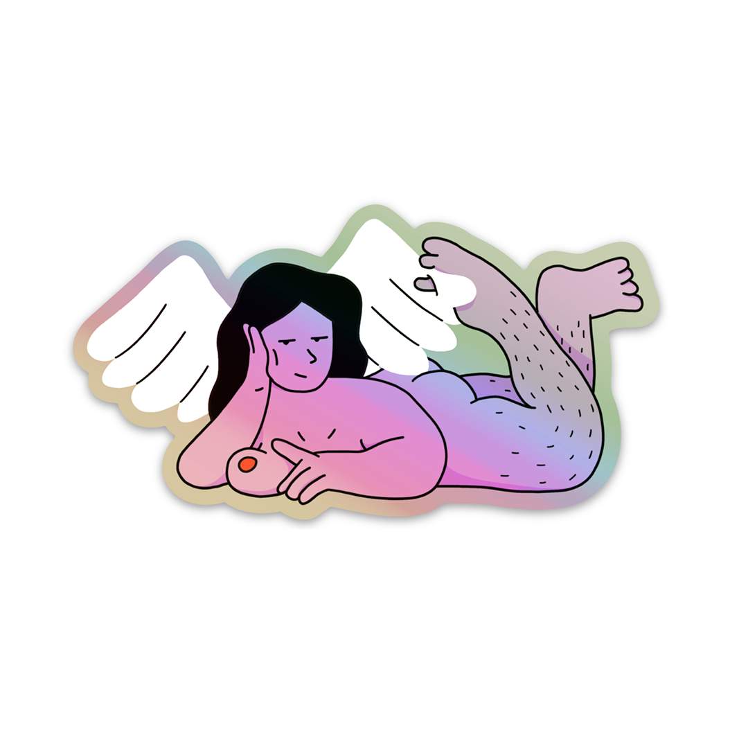 Angel Holographic Sticker