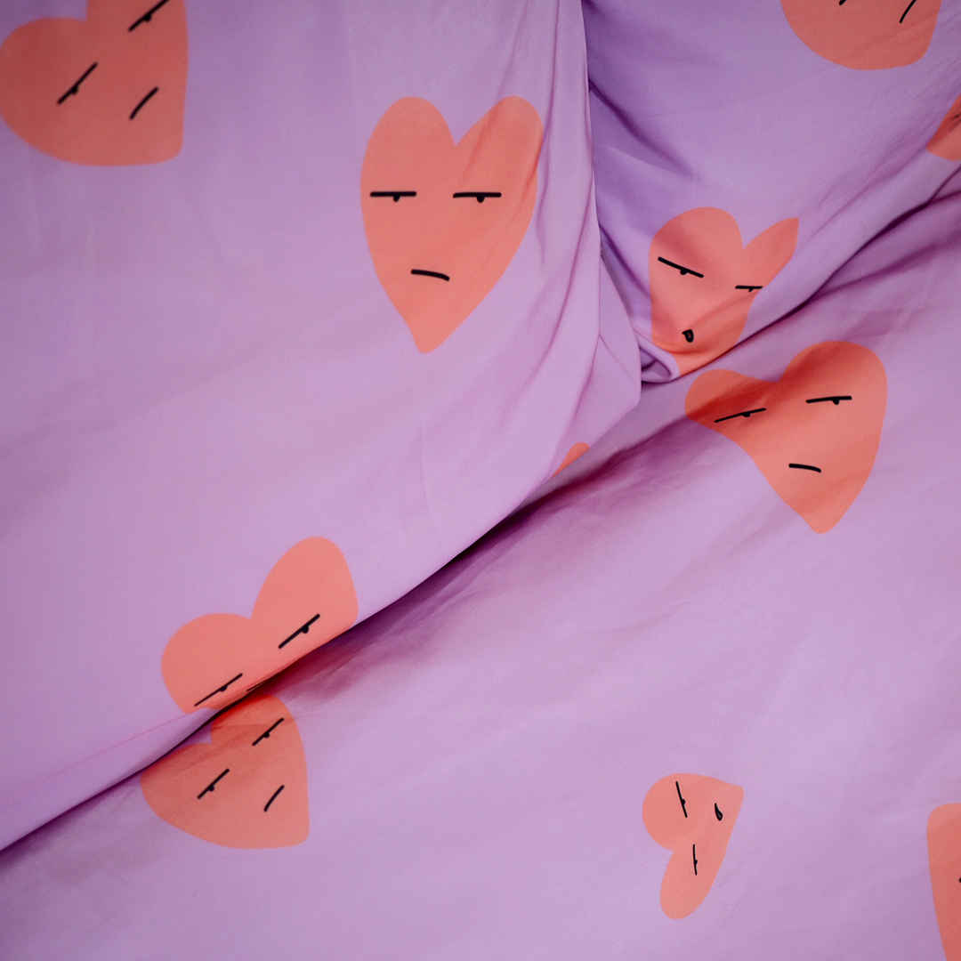 Grumpy Hearts Bedding Set