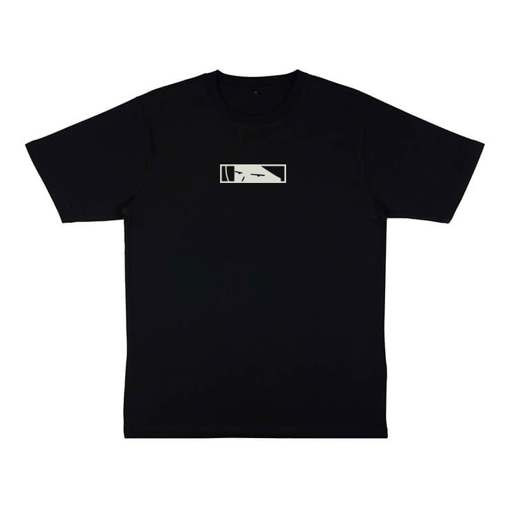 Now Draw the Curtain T-Shirt - Black oversized heavy t-shirt
