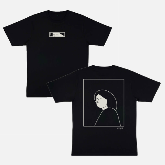 Now Draw the Curtain T-Shirt - Black oversized heavy t-shirt