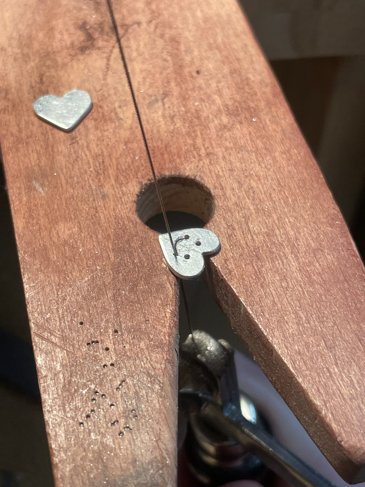 Best Friends / Lovers Heart Halves - Handmade Silver Pendants
