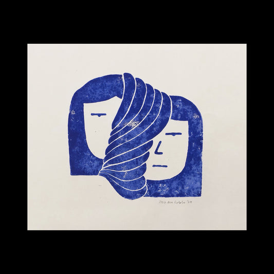 Confinement III Linocut print