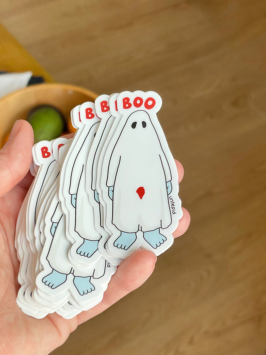Boo Ghost Sticker