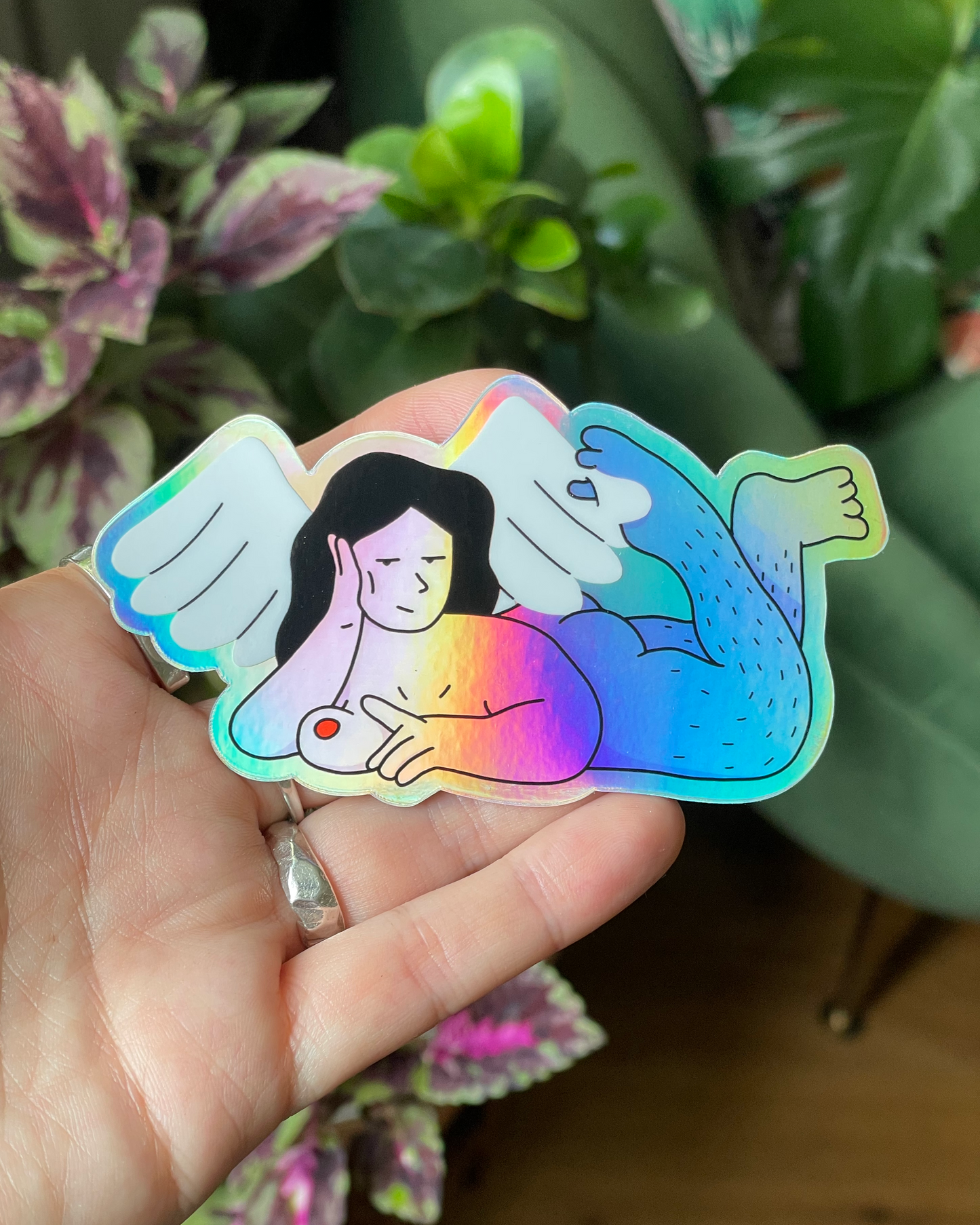Angel Holographic Sticker
